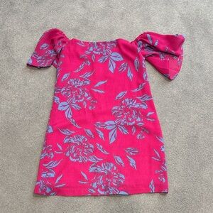 Floral Pink and Blue dress